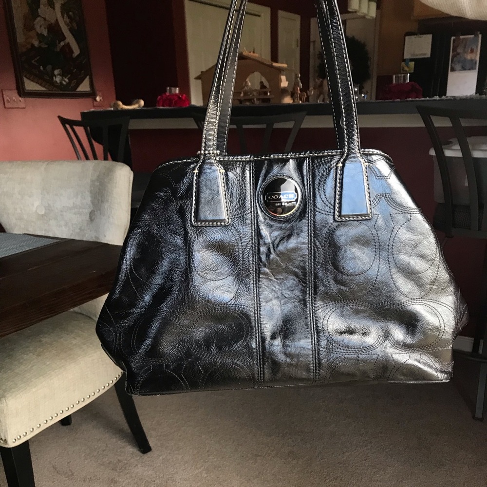 Authentic Coach Signature Stitch Handbag